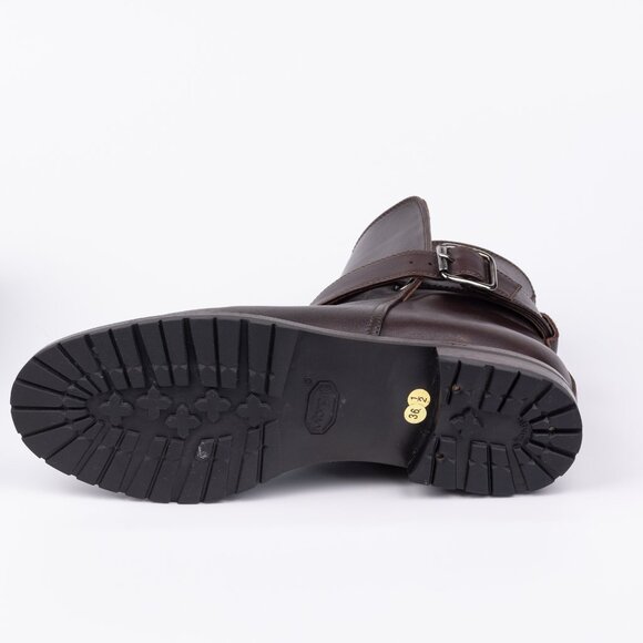 Manolo Blahnik Sulgamba Brown Leather Strap Ankle Boot - size 6.5 UK 36 1/2 - Picture 4 of 11